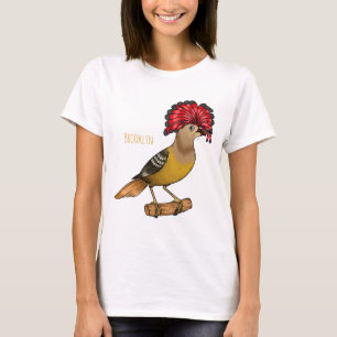 Camiseta Ilustracion personalizado de aves Royal flycatcher