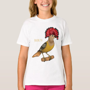 Camiseta Ilustracion personalizado de aves Royal flycatcher
