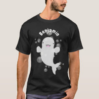 Ilustracion personalizado de ballenas de la beluga