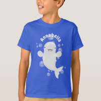Ilustracion personalizado de ballenas de la beluga