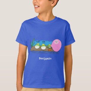 Camiseta Ilustracion personalizado de bblegum de ranas grac