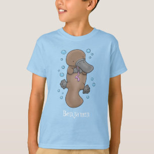 Camiseta Ilustracion personalizado de bebé de plaquypus fel