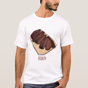 Camiseta Ilustracion personalizado de brisket de carne
