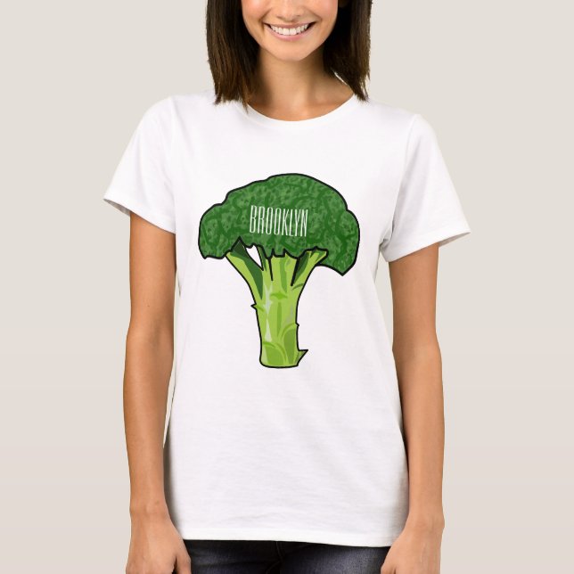 Camiseta Ilustracion personalizado de Broccoli (Anverso)