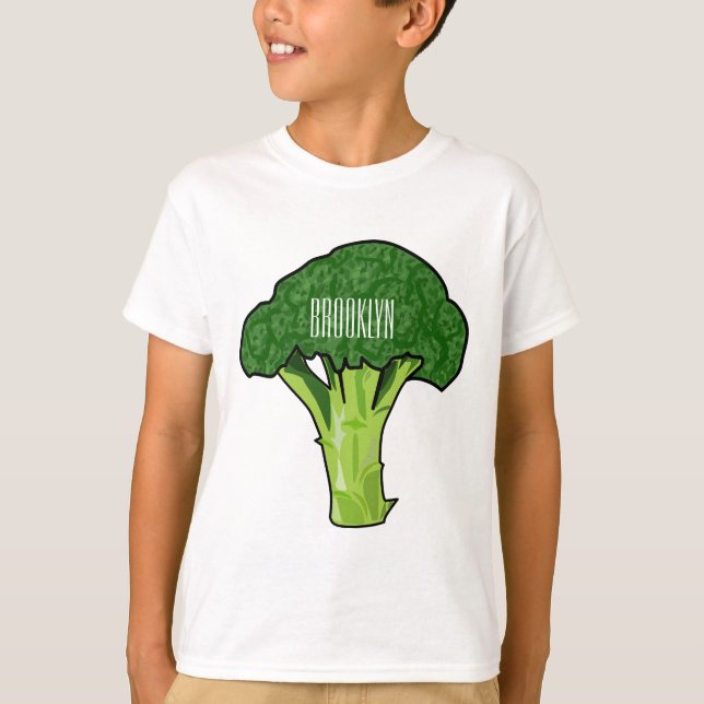 Camiseta Ilustracion personalizado de Broccoli (Anverso)