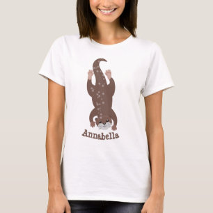 Camiseta Ilustracion personalizado de buceo con nutria