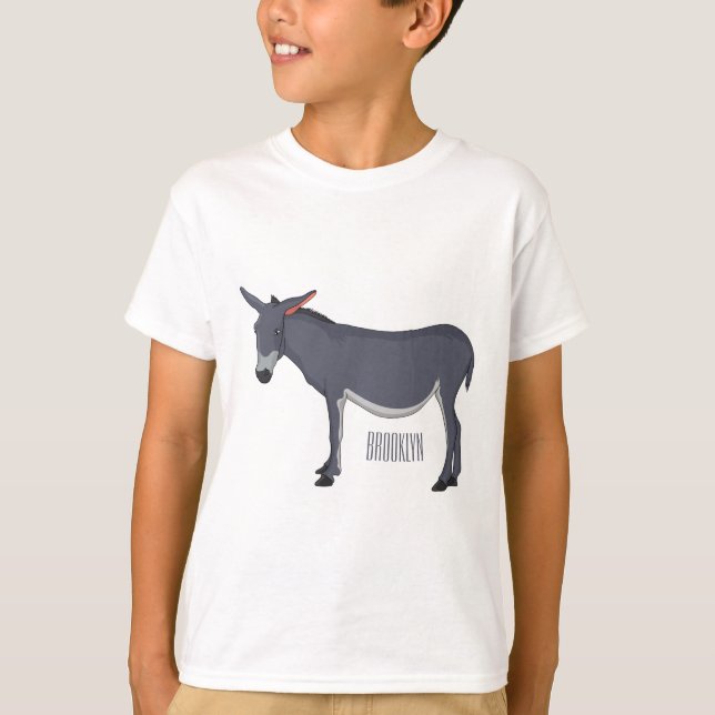 Camiseta Ilustracion personalizado de burro (Anverso)