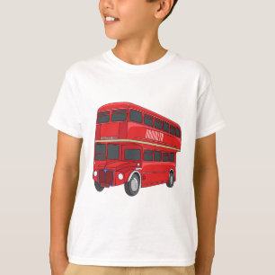 Camiseta Ilustracion personalizado de bus de dos pisos