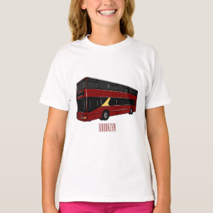 Camiseta Ilustracion personalizado de bus de dos pisos