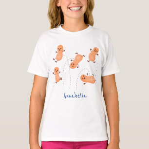 Camiseta Ilustracion personalizado de cacahuetes de puenteo