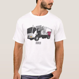 Camiseta Ilustracion personalizado de camión de basura