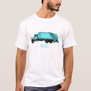 Camiseta Ilustracion personalizado de camión de basura
