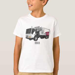 Camiseta Ilustracion personalizado de camión de basura