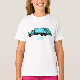 Camiseta Ilustracion personalizado de camión de basura