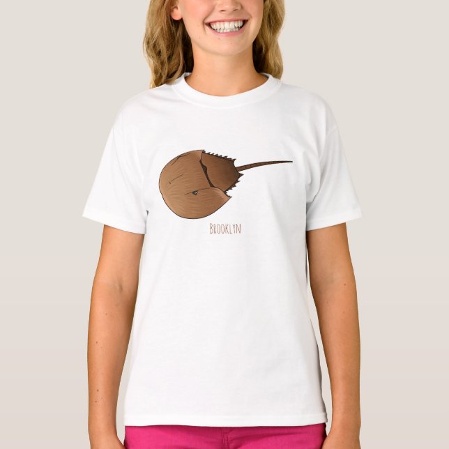 Camiseta Ilustracion personalizado de cangrejo herradura (Anverso)