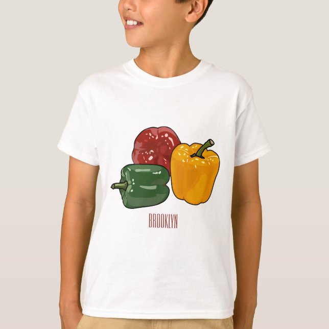 Camiseta Ilustracion personalizado de Capsicum (Anverso)