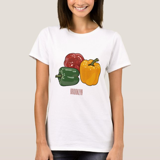 Camiseta Ilustracion personalizado de Capsicum (Anverso)