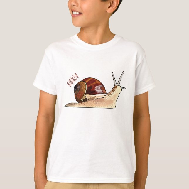 Camiseta Ilustracion personalizado de caracoles (Anverso)