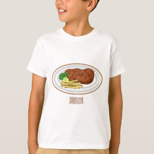 Camiseta Ilustracion personalizado de carne