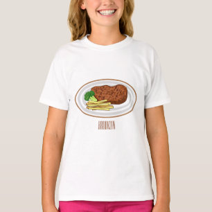 Camiseta Ilustracion personalizado de carne