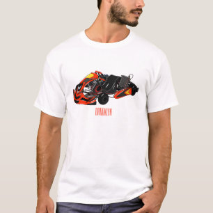 Camiseta Ilustracion personalizado de carreras de Kart