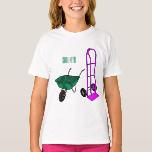 Camiseta Ilustracion personalizado de carretillas y carrito