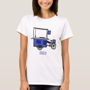 Camiseta Ilustracion personalizado de carrito de alimentos