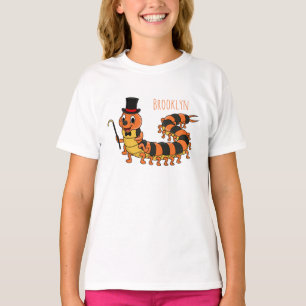 Camiseta Ilustracion personalizado de centipede gracioso
