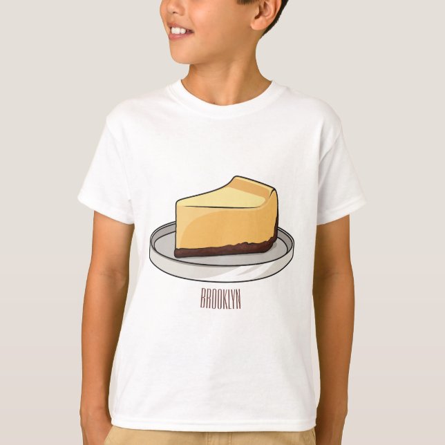 Camiseta Ilustracion personalizado de Cheesecake (Anverso)