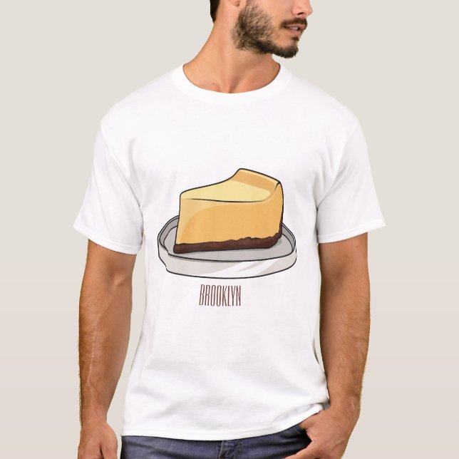 Camiseta Ilustracion personalizado de Cheesecake (Anverso)