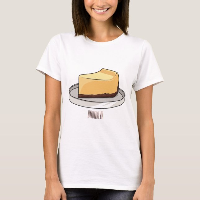 Camiseta Ilustracion personalizado de Cheesecake (Anverso)