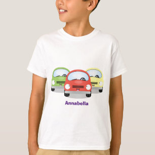 Camiseta Ilustracion personalizado de coches Cute kawaii