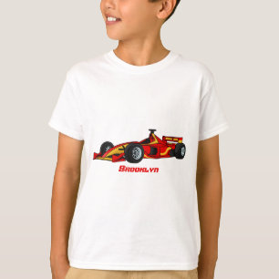 Camiseta Ilustracion personalizado de coches de carreras de