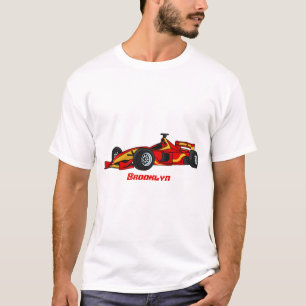 Camiseta Ilustracion personalizado de coches de carreras de
