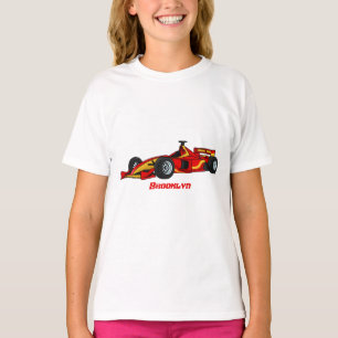 Camiseta Ilustracion personalizado de coches de carreras de
