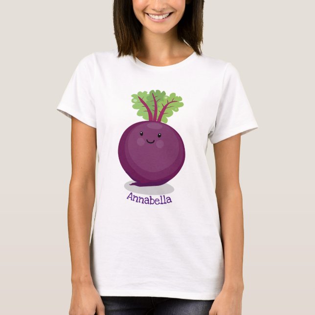 Camiseta Ilustracion personalizado de cocina de raíz de rem (Anverso)