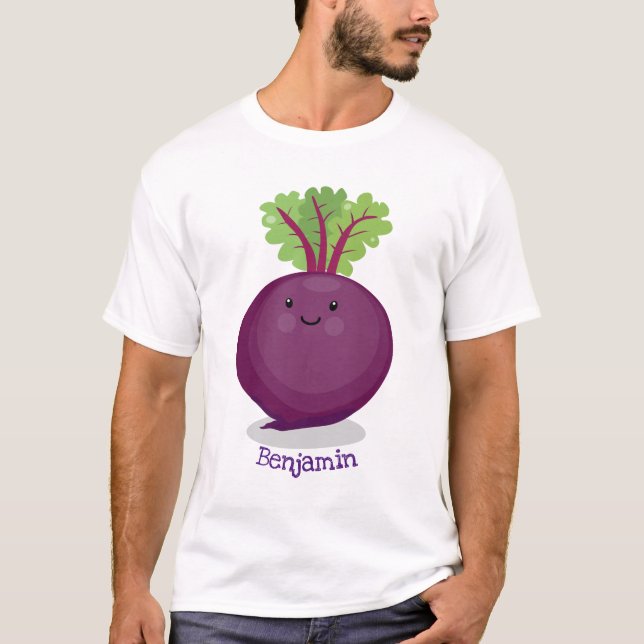 Camiseta Ilustracion personalizado de cocina de raíz de rem (Anverso)