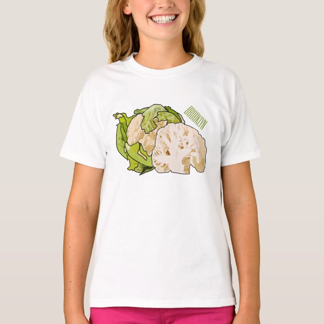 Camiseta Ilustracion personalizado de coliflor (Anverso)