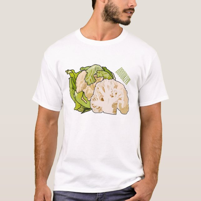 Camiseta Ilustracion personalizado de coliflor (Anverso)