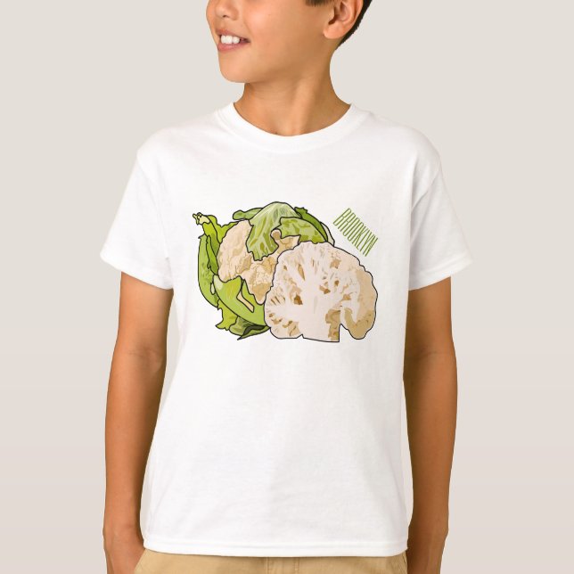 Camiseta Ilustracion personalizado de coliflor (Anverso)