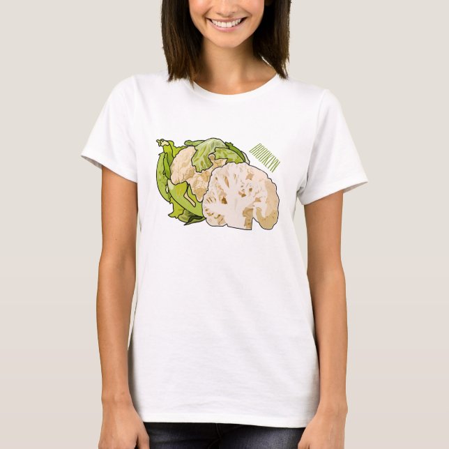 Camiseta Ilustracion personalizado de coliflor (Anverso)