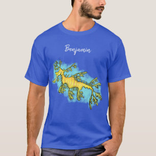 Camiseta Ilustracion personalizado de dragón marino diverti
