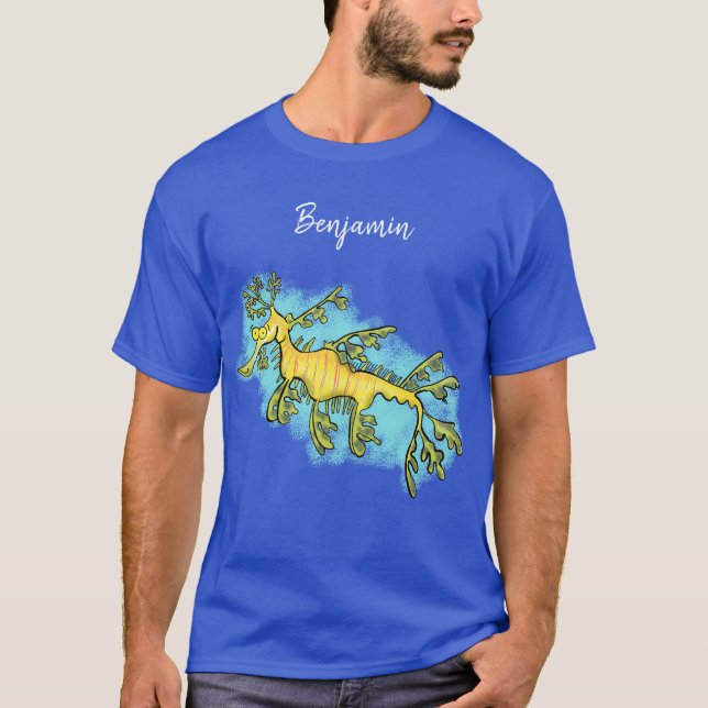Camiseta Ilustracion personalizado de dragón marino diverti (Anverso)