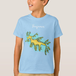 Camiseta Ilustracion personalizado de dragón marino diverti