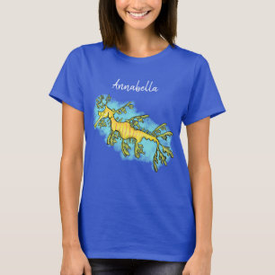 Camiseta Ilustracion personalizado de dragón marino diverti