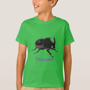 Camiseta Ilustracion personalizado de escarabajo rinoceront