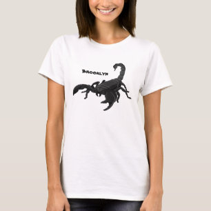 Camiseta Ilustracion personalizado de escorpión hambriento