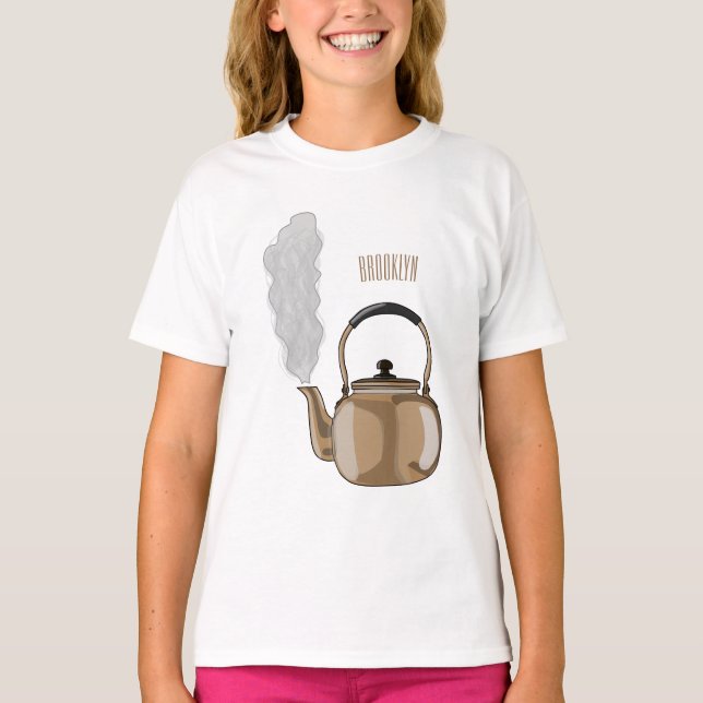 Camiseta Ilustracion personalizado de estopa o hervidor de  (Anverso)