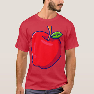 Camiseta Ilustracion Personalizado de fruta de Apple
