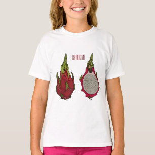 Camiseta Ilustracion personalizado de fruta dragón